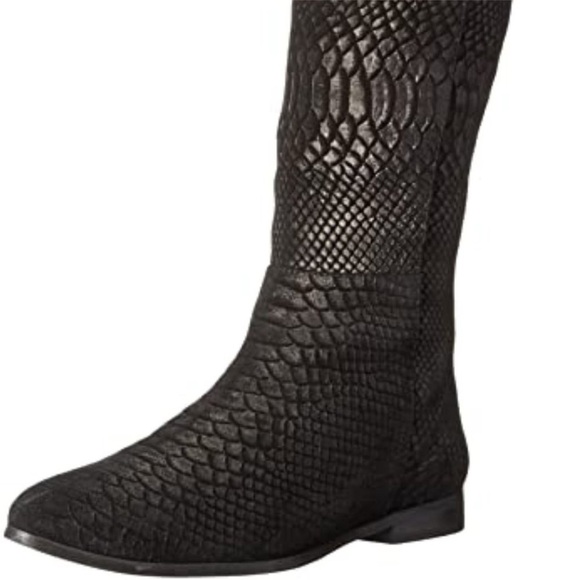 Seychelles Victory Croc Embossed Suede Leather Boots Size 6 - Picture 15 of 15